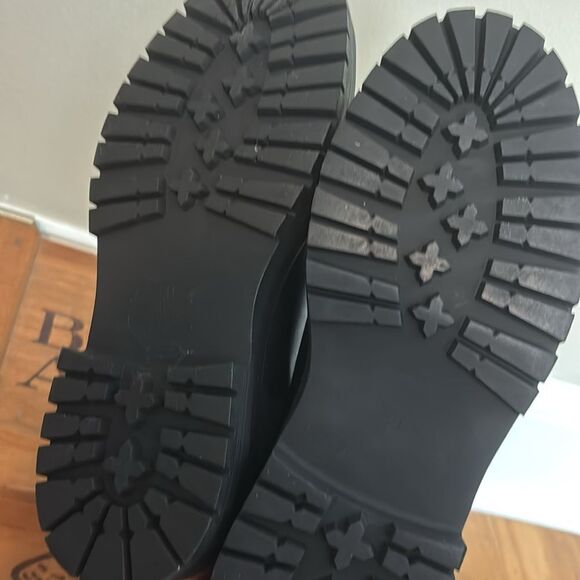 Steve Madden Black Leather Boots never worn size 9 - Picture 5 of 6